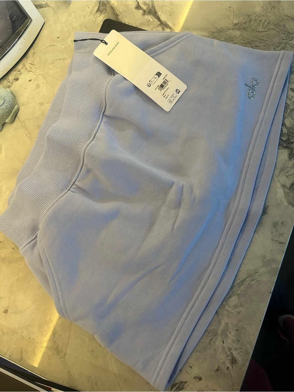 ALO Yoga Women’s Pastel Blue Accolade Mini Skirt